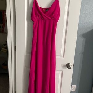 Lulu's Pink Spaghetti Strap Sundress for Weddings